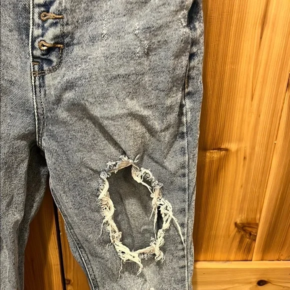 Tinseltown Ripped Blue Skinny Jeans - Picture 4 of 10